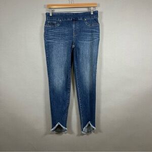Chico’s Blue Tulip Hem Denim Jeggings